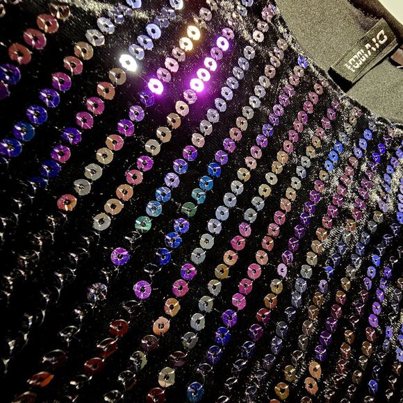 Divided H&M Black Velvet & Sequin Top - Picture 4 of 14